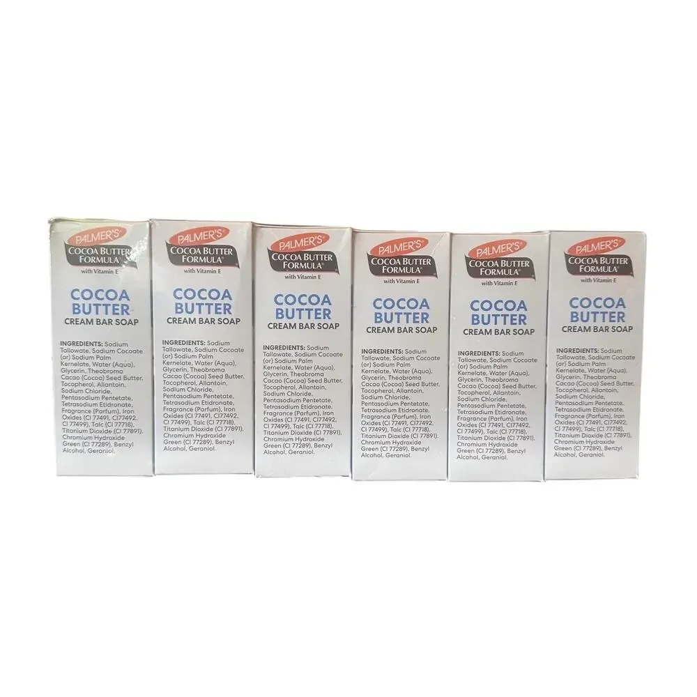 Palmers Cocoa Butter Formula Cream‎ Bar Soap w/ Vitamin E 4.7 Oz Lot of 6 NEW